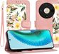 Techsuit Hoesje geschikt voor HONOR Magic6 Lite - FlipCraft Book Wallet Case met koord - Sweetheart Pink