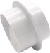Sans marque clapet anti-retour ventilation - clapet d'extraction conduit - régulation du flux d'air - sortie unidirectionnelle - 200 mm - Blanc