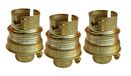 Tibelec 836230 steekmoer messing staal + ring B22d brons 3 stuks
