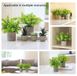 2-pack mini-potplanten, kunstplanten, simulatie papierpulppot voor binnendecoratie thuis woonkamer kantoor