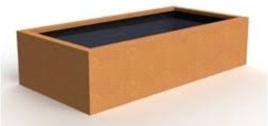 Merkloos Geroba Taula Vijver 200 x 100 x 60 cm