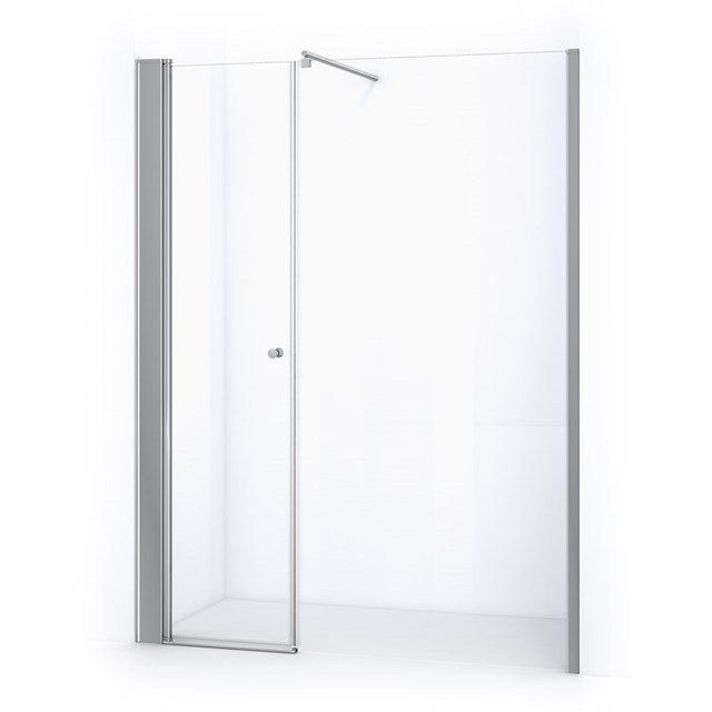 Maxaro Douchewand met Draaideur Zircon Comfort 170cm Chroom - 6095838689613