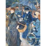 Artery8 Renoir de paraplu's schilderij XL Giant Panel Poster (8 Secties)