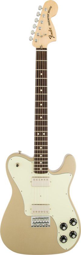 Fender Chris Shiflett Telecaster Deluxe Shoreline Gold Electric Guitar