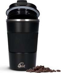 GOAT Outdoor Thermosbeker - Koffiebeker To Go - Travel Mug - 380 ML - RVS - Zwart