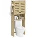 HOMCOM WC-meubel, bovenkast/wasmachine, 67 x 31,5 x 190 cm, eiken