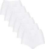 Sloggi Slip Set van 6 - Maxi - Vrouwen - Wit - Effen - Microvezel - 7XL (54)