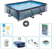 EXIT Toys EXIT Rechthoekig Stone Frame Zwembad - 300 x 200 x 65 cm
