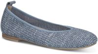 Caprice Dames Ballerina 9-22112-46 809 Blauw Leer/Textiel G-breedte Maat 38 EU