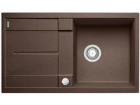 BLANCO METRA 5 S-F | granieten spoelbak van SILGRANIT cafe | inbouwtype: vlak vlak | omkeerbaar | voor 50 cm brede onderkasten | groot zwembad | gemakkelijk te reinigen oppervlak