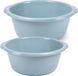 Forte Plastics Évier cuve - set de 2 tailles - 15 et 20 litres - bleu clair - plastique