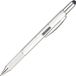 DrPhone SX Pro V8 Stylus pen - 6 in 1 Multi tool Pen - Stylo à bille - Tournevis - Stylet - Règle - Fixation par clip & Niveau à bulle - Argent