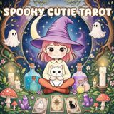Spooky Cutie Tarot: Witchy Magic & Tarot Cards Coloring Book