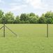 vidaXL Euro-hek met grondpennen 10 x 0,6 m PVC-coated staal grijs mesh