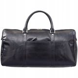 Merkloos Merkloze Weekender Reistas - Zwart Leer