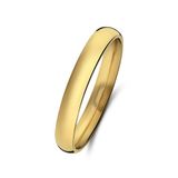 Lucardi Dames Stalen goldplated ring 3mm