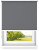 Fart Produkt Rolgordijn Verduisteringsrolgordijn Vrijhangend rolgordijn zonder cassettemuur of plafondmontage UV-bescherming Thermische eigenschappen Solide 140x160 cm Licht antraciet - links