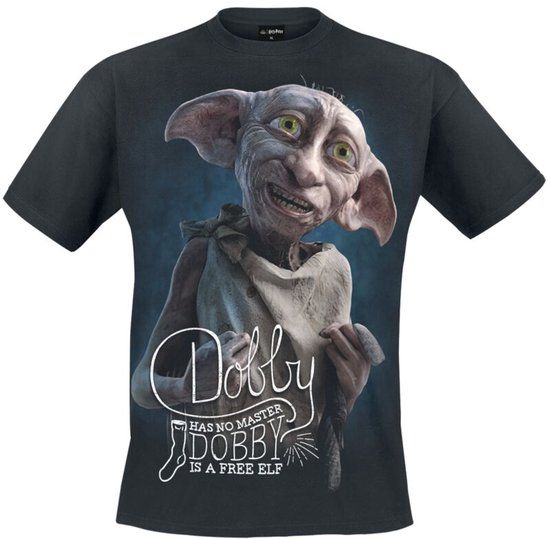 Harry Potter Dobby Unisex T-shirt - Zwart - S