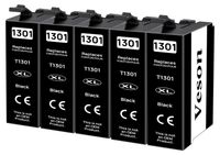 Epson T1301 XL cartouche d'encre noire, pack de 5, convient aux imprimantes Epson