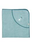 Sterntaler Baby Unisex badhanddoek baby GOTS Kalla - badponcho baby, capuchonhanddoek, badhanddoek kinderen met koalamotief - biologisch - blauw gemêleerd