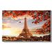 Homemania Eiffeltoren en landschappen voor woonkamer, slaapkamer, meerkleurig, 45 x 3 x 70 cm, HM20KNV45 x 70 – 207, polyester, hout