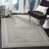 Safavieh Vintage Inspired Indoor Woven Area Rug, Archive Collection, ARC671, Grijs & Blauw, 155 x 229 cm