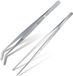 Unyqoos® Set de deux pinces de cuisine multifonctionnelles en acier inoxydable pour la cuisson et le grill