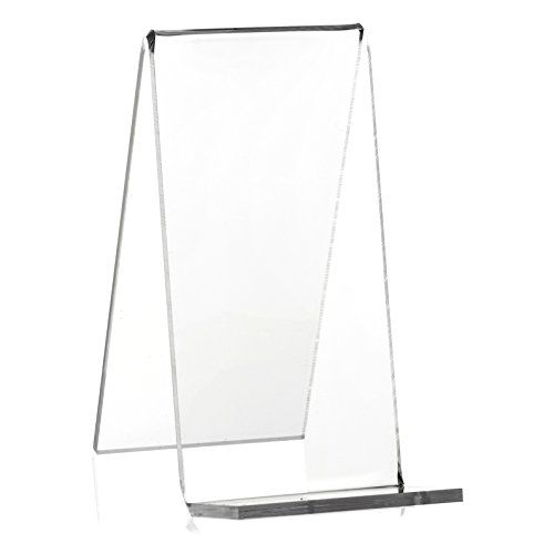 VITAdisplays Steekborden, boekenstandaard, goederendrager als boekensteun van Plexiglas (transparant, 10 cm)