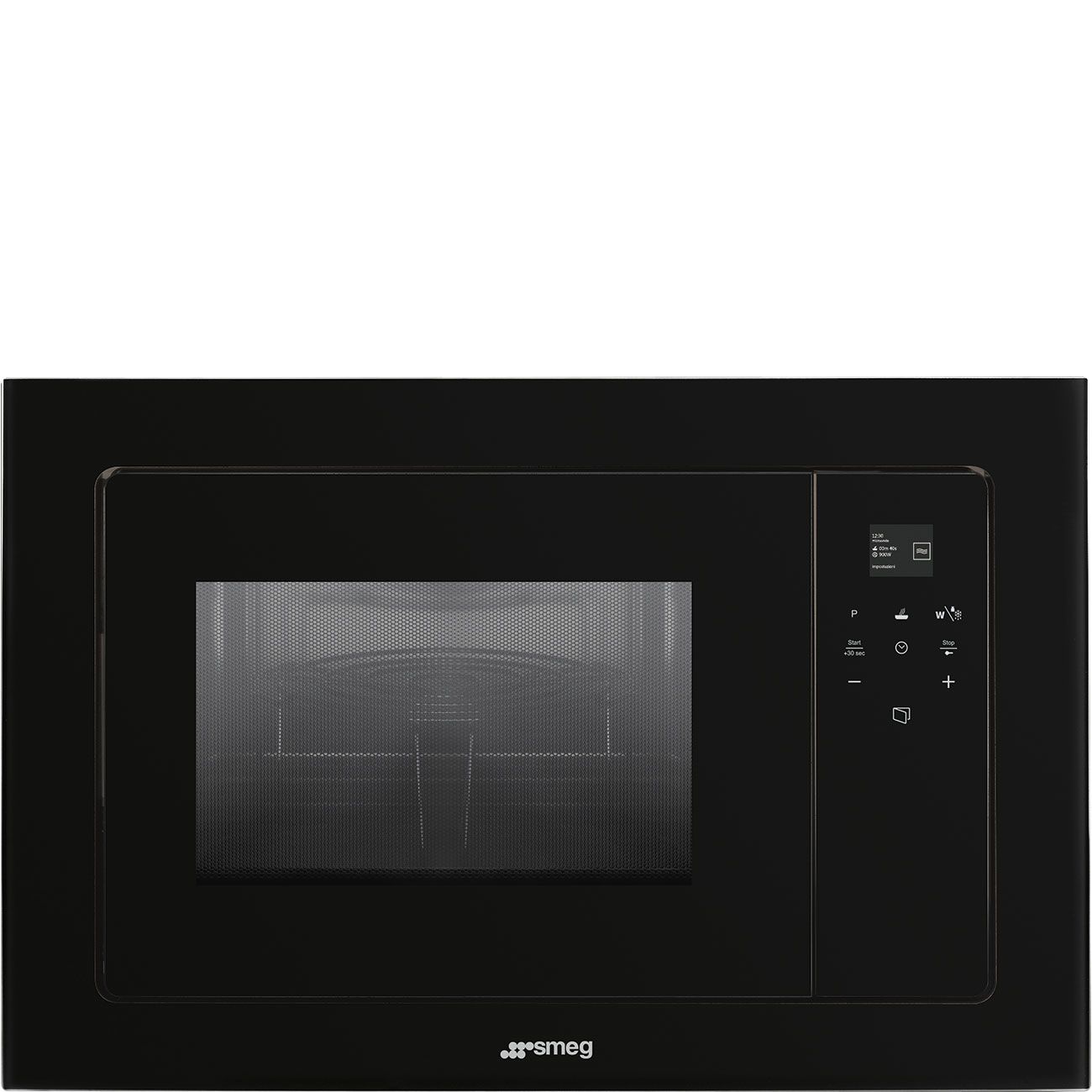 Smeg FMI120B3 - Built-in Grill Microwave - 20L - 800W - Black