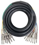 Pronomic Stage MJJ8-10 8-voudige Multicore Jack 10m, Kleurgecodeerde kabels