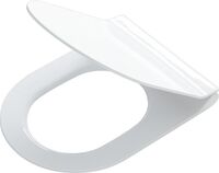 Tiger Veiros wc-bril met D-vorm - Softclose - Thermoplast - Afklikbaar - Wit
