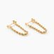 Boucles d'oreilles pendantes Cordelia or jaune