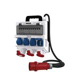 Mobiele Doktorvolt 4753 Mobiele verdeler 32A 2x16A 4x230V TR-S met stroomsplitterkabel