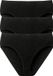 SCHIESSER Cotton Essentials dames slips (3-pack) - Zwart