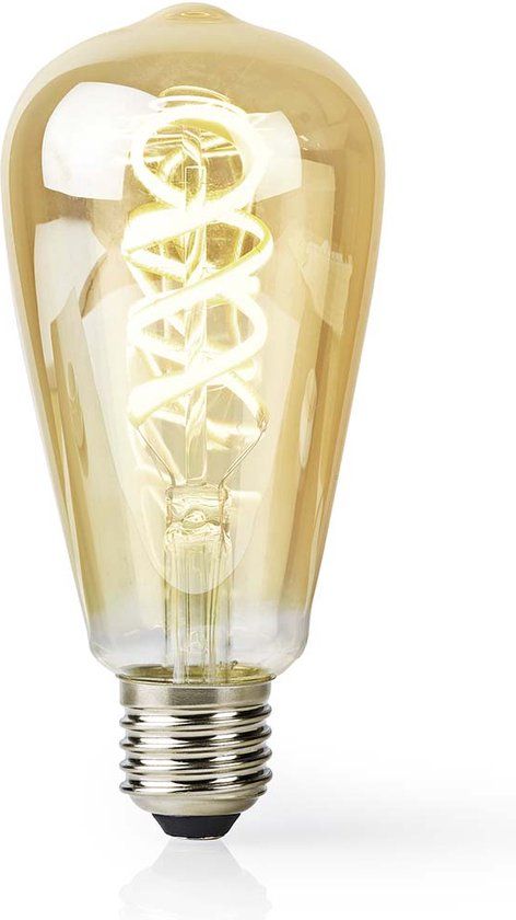 Nedis SmartLife LED Filament Lamp - E27 - 360 lm - 4.9W - Warm to Cool White - ST64