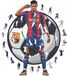 Marcus Rashford Puzzle en bois, 500 pièces, 50x50 cm, sous licence officielle