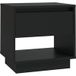 Icecat Table de chevet noir 45x34x44 cm bois d'ingénierie