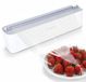 Merkloos Foliedispenser - Voor huishoudfolie en aluminiumfolie - 38,5 x 8,8 x 10,2 cm - Magnetisch - Met mes