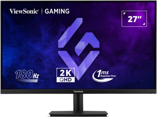 ViewSonic VX27G1-2K - 27" - 2560 x 1440 QHD @ 180 Hz - IPS - 300 cd/m² - 1000:1 - HDR10 - 1 ms - 2xHDMI, DisplayPort