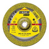 Klingspor 351252 A 24 Extra Kronenflex slijpschijven voor metaal, universeel, X-Lock, gebogen, 125 mm x 6,0 mm x 22,23 mm, 10 stuks