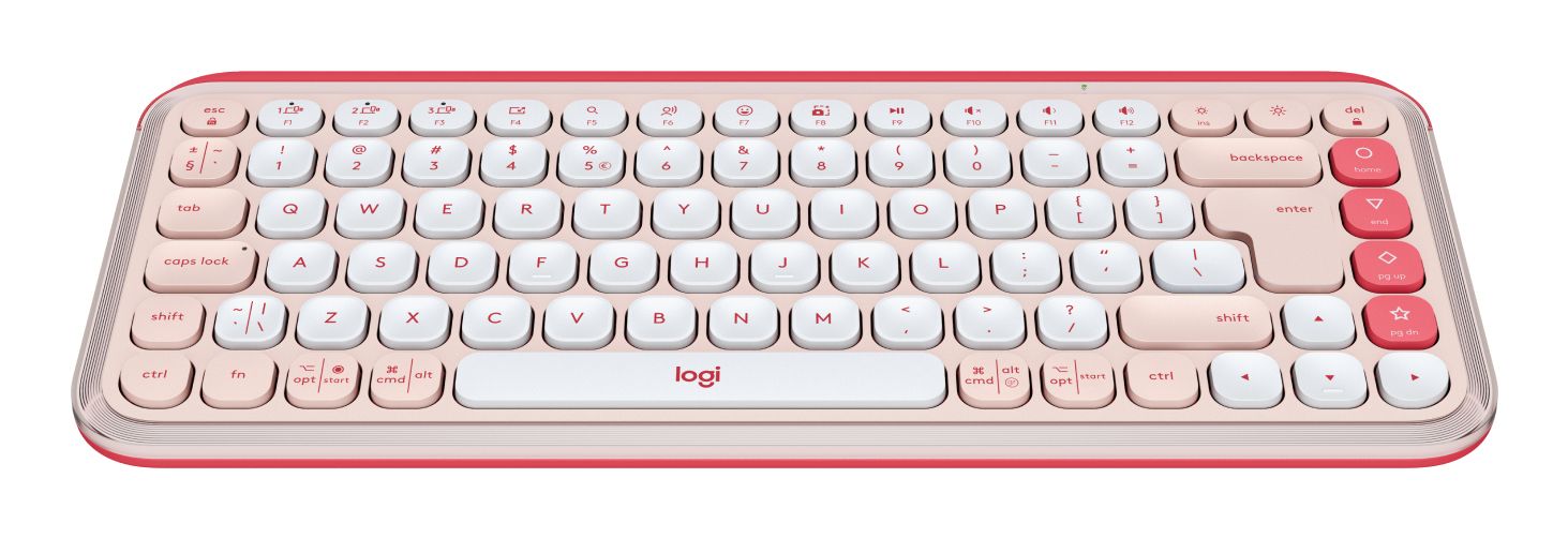 Logitech POP Icon Keys - Draadloos Toetsenbord - Bluetooth - Qwerty US - Rose