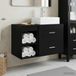 Maison Exclusive - Ensemble de deux meubles de salle de bain, imitation chêne noir