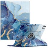 Fintie iPad Pro-hoes 13 inch M4 (2024) (modelnummer: A2925 / A2926 / A3007) met potloodhouder - Beschermhoes met 360 graden draaibare standaard en automatische slaap-/waakfunctie