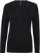 Henbury pull femme manches longues Coton Marine XS