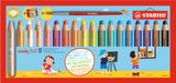 Stabilo Woody 3 in 1 Crayons de couleur 18 pièces