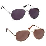 Leesbril The Reading Glasses Leesbril zilver & goud + leesbril zonwaarde pak 2 UV400 heren / vrouwen SS8-89 +3,50