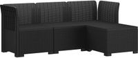vidaXL 4-Zitter Tuin Sofa Rattan Look PP Antraciet
