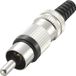 TRU COMPONENTS 719282 Connecteur Cinch, droit Nombre de pôles : 2 Noir 1 pièce(s)