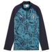 PUMA Manchester City Maillot d'entraînement avant-match fermeture éclair 1/4 - Deep Navy/Bleu tropical Enfant - YXS/116 cm
