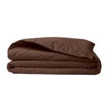 Premium Ranforce Donkerbruin Katoenen Dekbedovertrek (200 x 200 cm)
